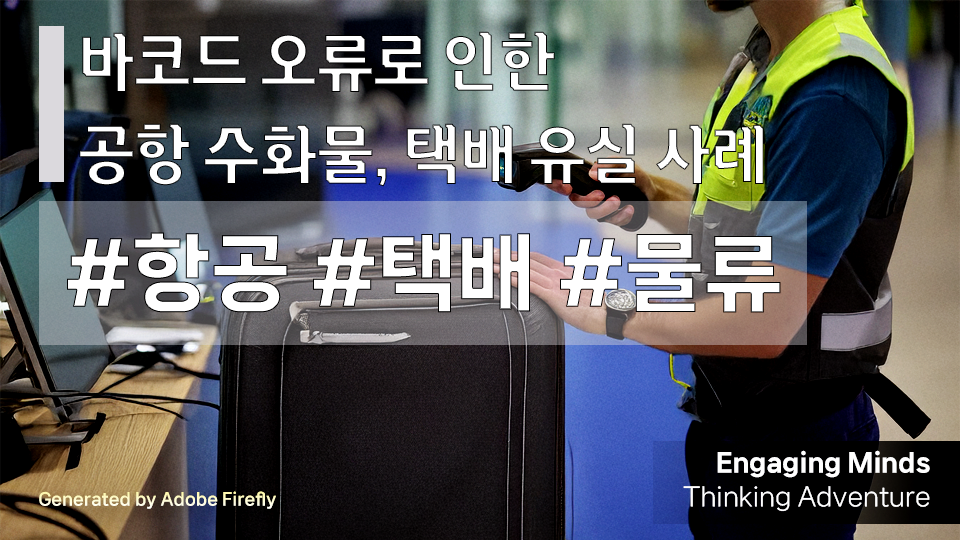 바코드 오류로 인한 공항 수화물, 택배 유실 사례